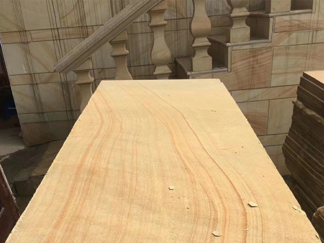 wooden vein sandstone wall panels